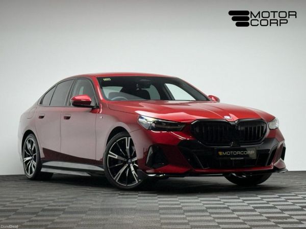 BMW 5-Series Saloon, Petrol Plug-in Hybrid, 2024, Red