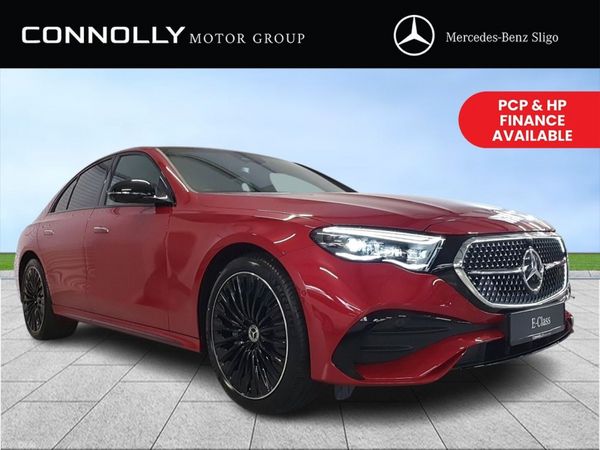 Mercedes-Benz E-Class Saloon, Diesel Plug-in Hybrid, 2026, Red