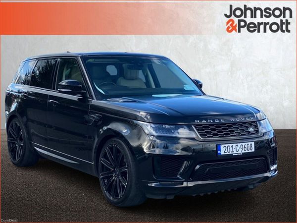 Land Rover Range Rover Sport SUV, Petrol Plug-in Hybrid, 2020, Black
