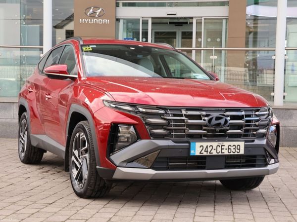 Hyundai Tucson SUV, Petrol Hybrid, 2024, Red
