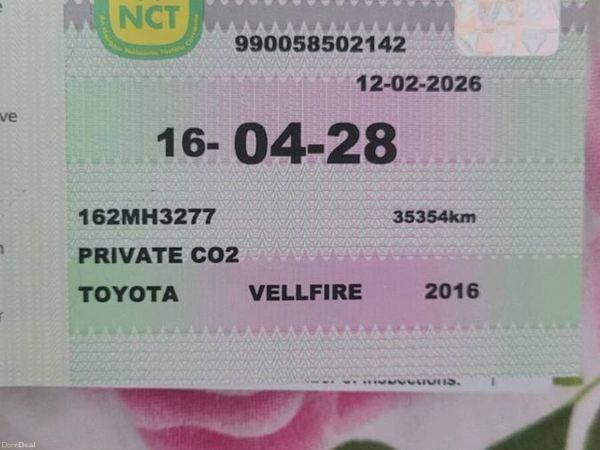 Toyota Vellfire Estate, Petrol Hybrid, 2016, White