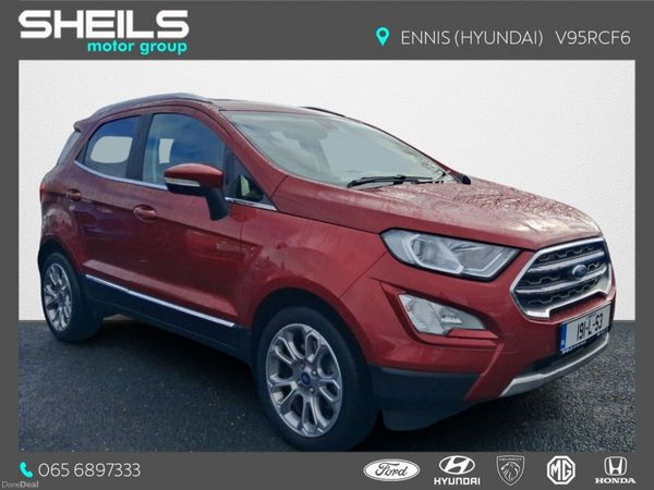Ford EcoSport SUV, Petrol, 2019, Red