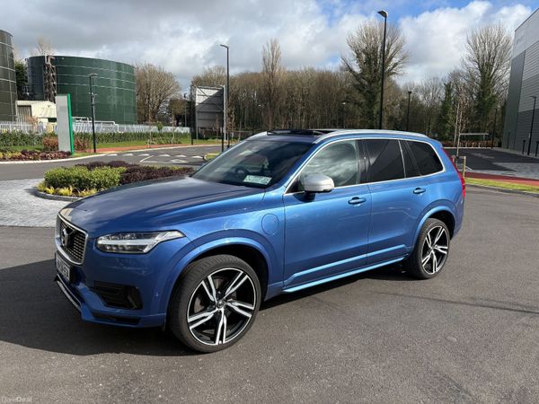 Volvo XC90 SUV, Petrol Plug-in Hybrid, 2018, Blue