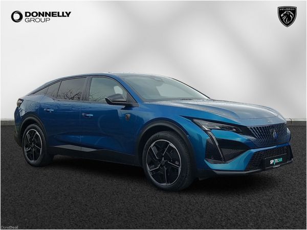 Peugeot 408 Hatchback, Petrol Hybrid, 2024, Blue