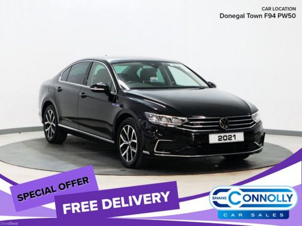 Volkswagen Passat Saloon, Petrol Hybrid, 2021, Black