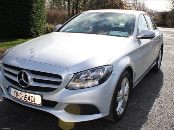 Mercedes-Benz C-Class Saloon, Petrol, 2017, Silver