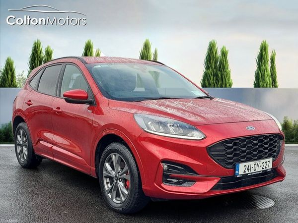 Ford Kuga SUV, Petrol Plug-in Hybrid, 2024, Red
