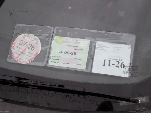 Porsche Boxster Convertible, Petrol, 2005, Black