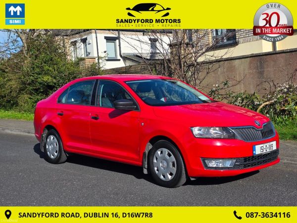 Skoda Rapid Saloon, Petrol, 2015, Red