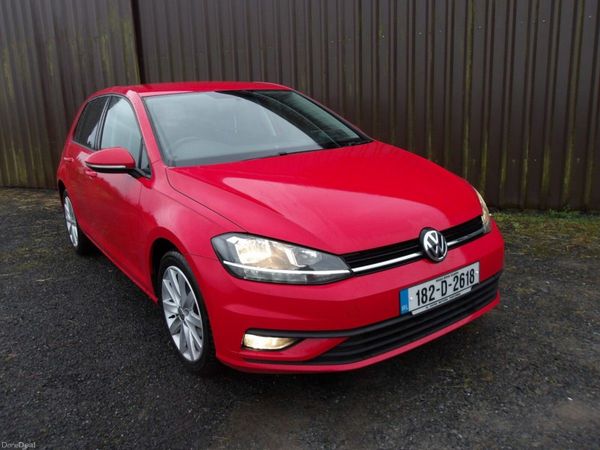 Volkswagen Golf Hatchback, Petrol, 2018, Red