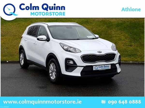 Kia Sportage SUV, Diesel Hybrid, 2021, White