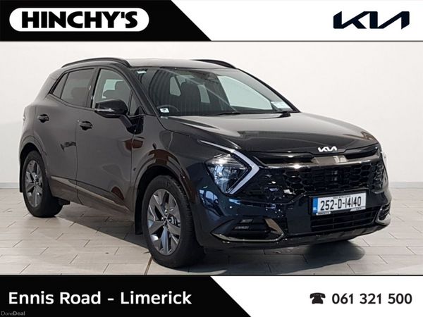 Kia Sportage SUV, Petrol Hybrid, 2025, Black