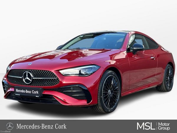 Mercedes-Benz CLE Coupe, Diesel Hybrid, 2026, Red