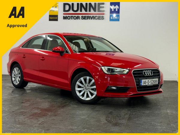 Audi A3 Saloon, Petrol, 2014, Red