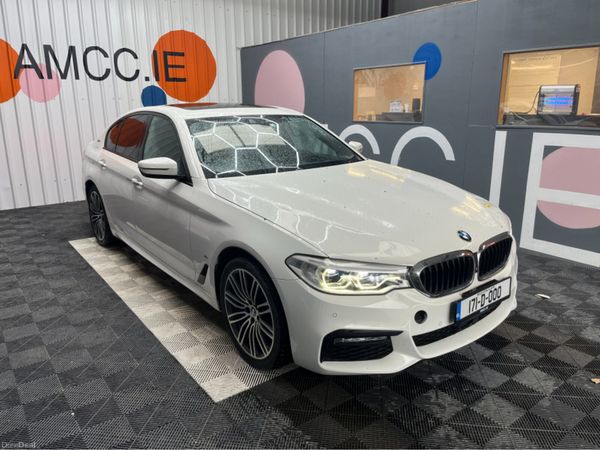 BMW 5-Series Saloon, Petrol Plug-in Hybrid, 2017, White