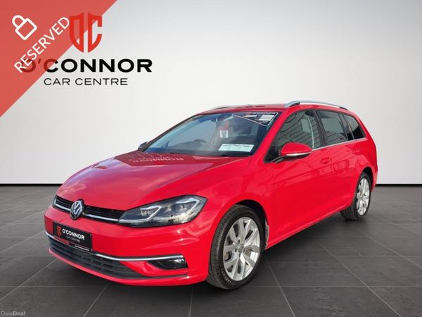 Volkswagen Golf Estate, Petrol, 2018, Red