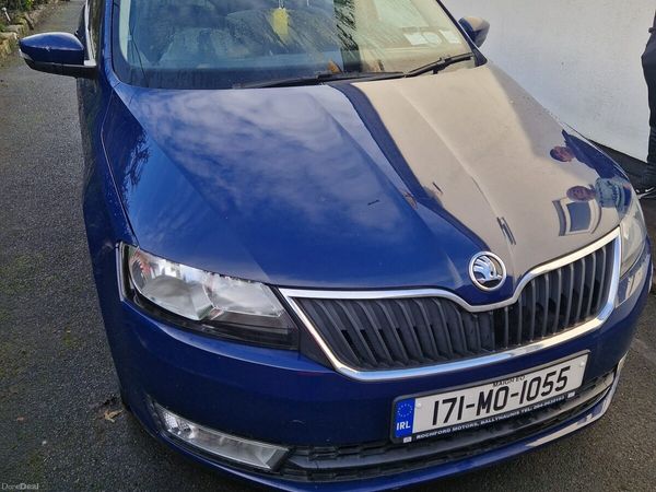 Skoda Rapid Saloon, Petrol, 2017, Blue