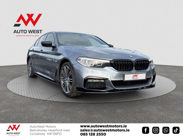 BMW 5-Series Saloon, Petrol Plug-in Hybrid, 2018, Blue