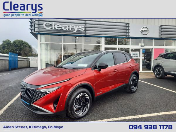 Nissan Qashqai Hatchback, Petrol Hybrid, 2026, Red