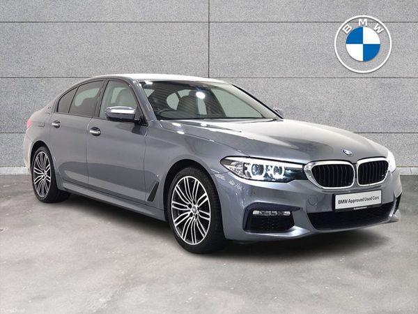 BMW 5-Series Saloon, Petrol Plug-in Hybrid, 2018, Blue
