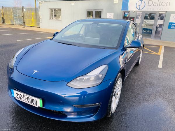 Tesla Model 3 Saloon, Electric, 2021, Blue