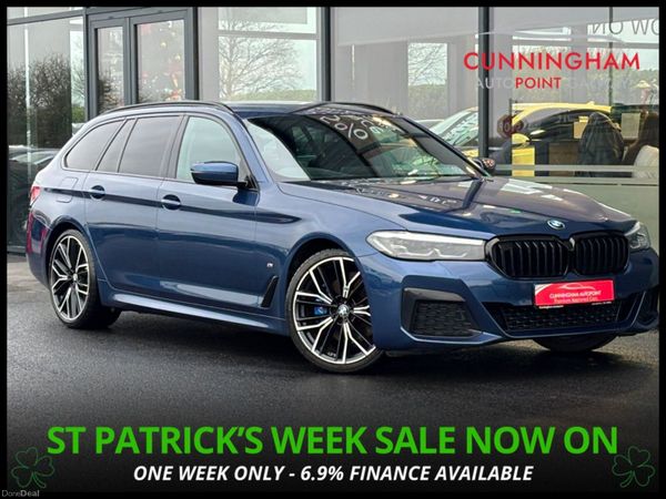 BMW 5-Series Estate, Diesel, 2022, Blue