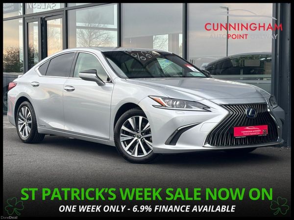 Lexus ES Saloon, Petrol Hybrid, 2019, Silver