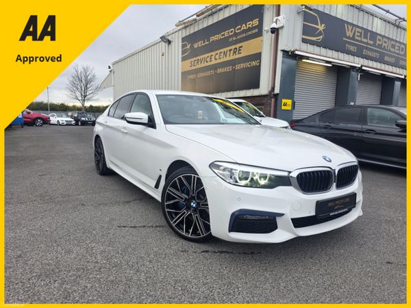 BMW 5-Series Saloon, Petrol Plug-in Hybrid, 2020, White
