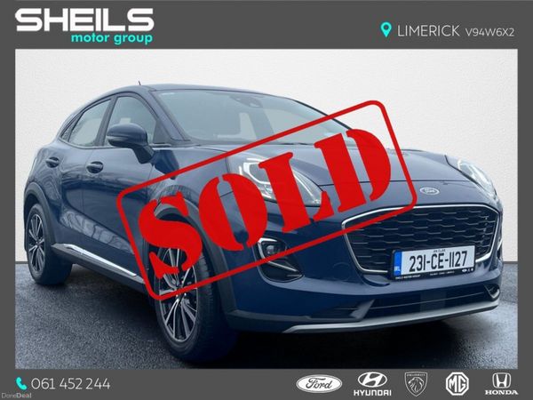 Ford Puma MPV, Petrol Hybrid, 2023, Blue