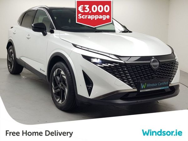 Nissan Qashqai MPV, Petrol Hybrid, 2025, White