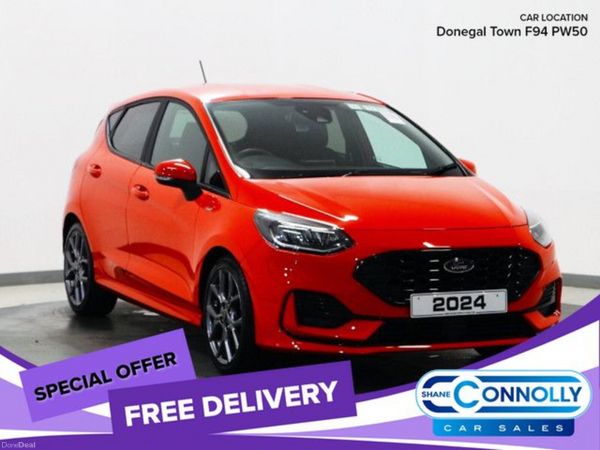 Ford Fiesta Hatchback, Petrol Hybrid, 2024, Red