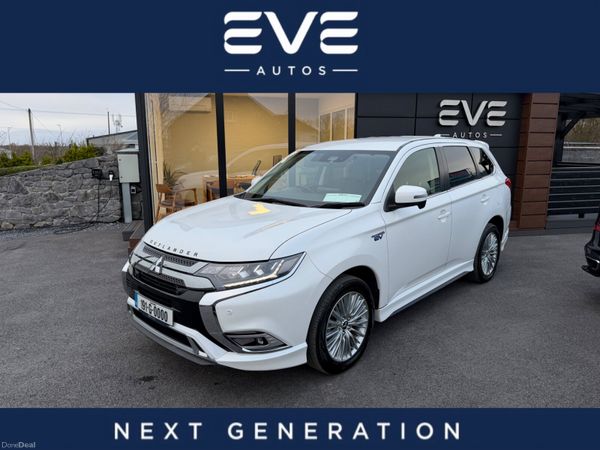 Mitsubishi Outlander SUV, Petrol Plug-in Hybrid, 2019, White