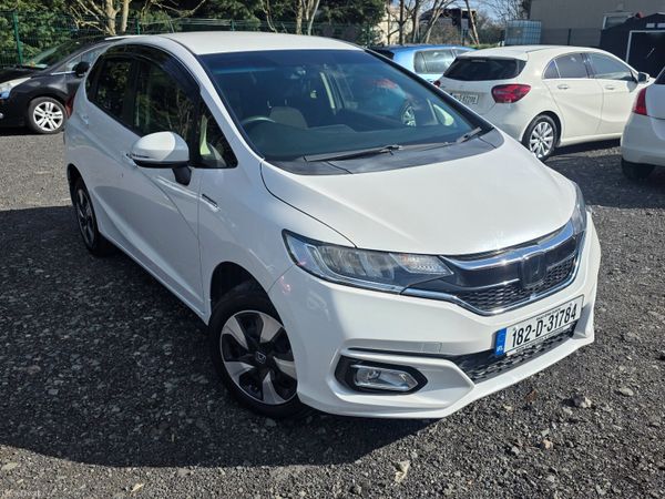 Honda Fit Hatchback, Petrol Hybrid, 2018, White