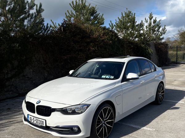 BMW 3-Series Saloon, Petrol Plug-in Hybrid, 2016, White