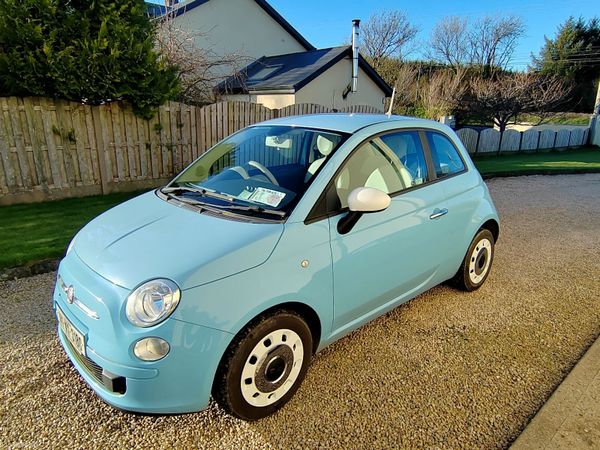 Fiat 500 Hatchback, Petrol, 2014, Blue