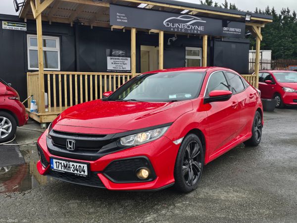 Honda Civic Hatchback, Petrol, 2017, Red