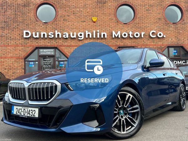 BMW 5-Series Saloon, Petrol Plug-in Hybrid, 2024, Blue