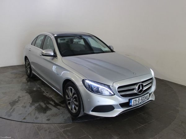 Mercedes-Benz C-Class Saloon, Petrol Plug-in Hybrid, 2017, Silver