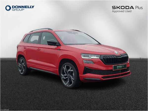 Skoda Karoq Estate, Petrol, 2025, Red