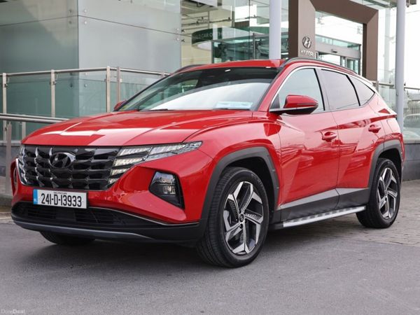 Hyundai Tucson SUV, Petrol Hybrid, 2024, Red
