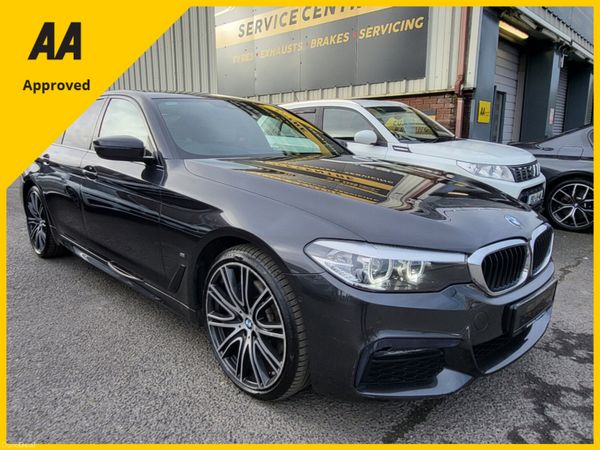 BMW 5-Series Saloon, Petrol Hybrid, 2019, Grey