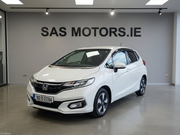 Honda Fit Hatchback, Petrol Hybrid, 2018, White