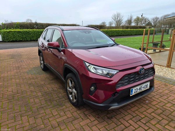 Toyota RAV4 SUV, Petrol Hybrid, 2022, Red