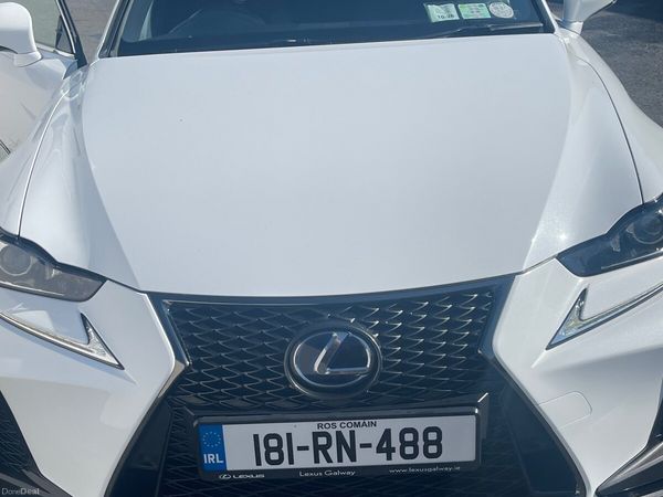 Lexus IS Saloon, Petrol Hybrid, 2018, White