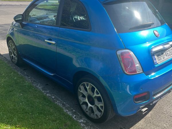 Fiat 500 Hatchback, Petrol, 2016, Blue
