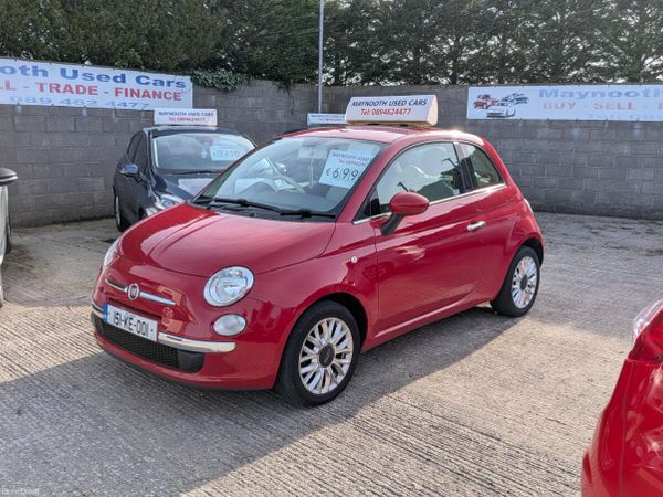 Fiat 500 Hatchback, Petrol, 2015, Red