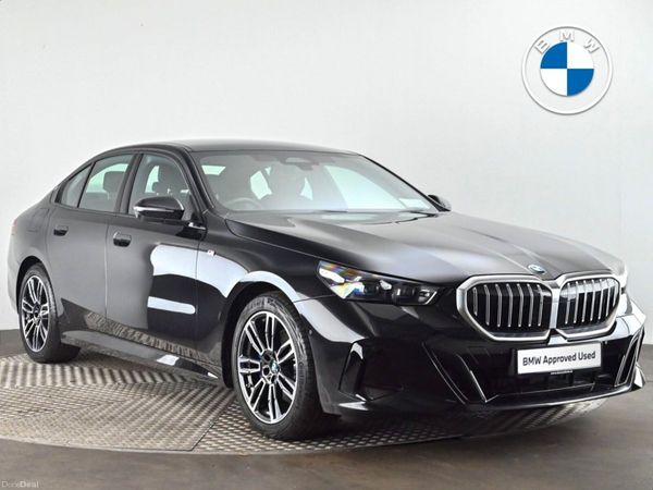 BMW 5-Series Saloon, Petrol Hybrid, 2025, Black