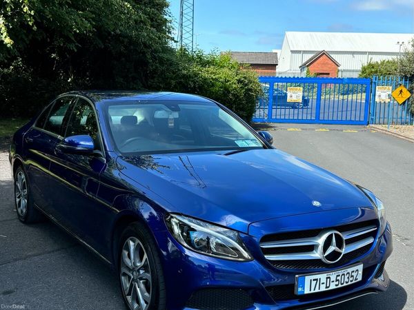 Mercedes-Benz C-Class Saloon, Petrol Plug-in Hybrid, 2017, Blue