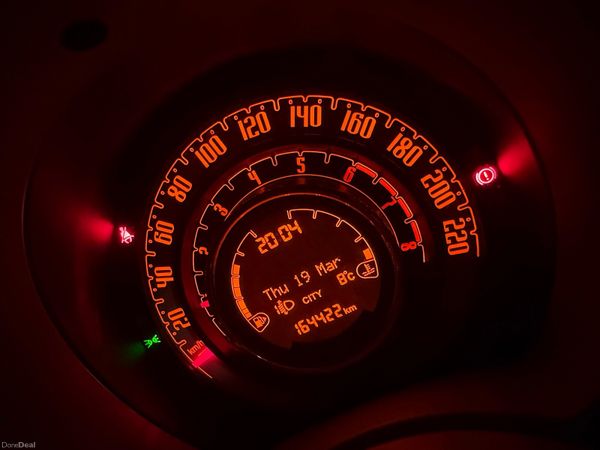 Fiat 500 Hatchback, Petrol, 2016, White