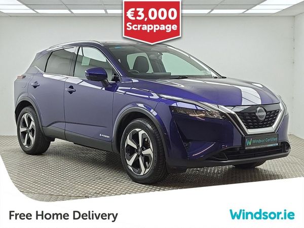 Nissan Qashqai MPV, Petrol Hybrid, 2023, Blue